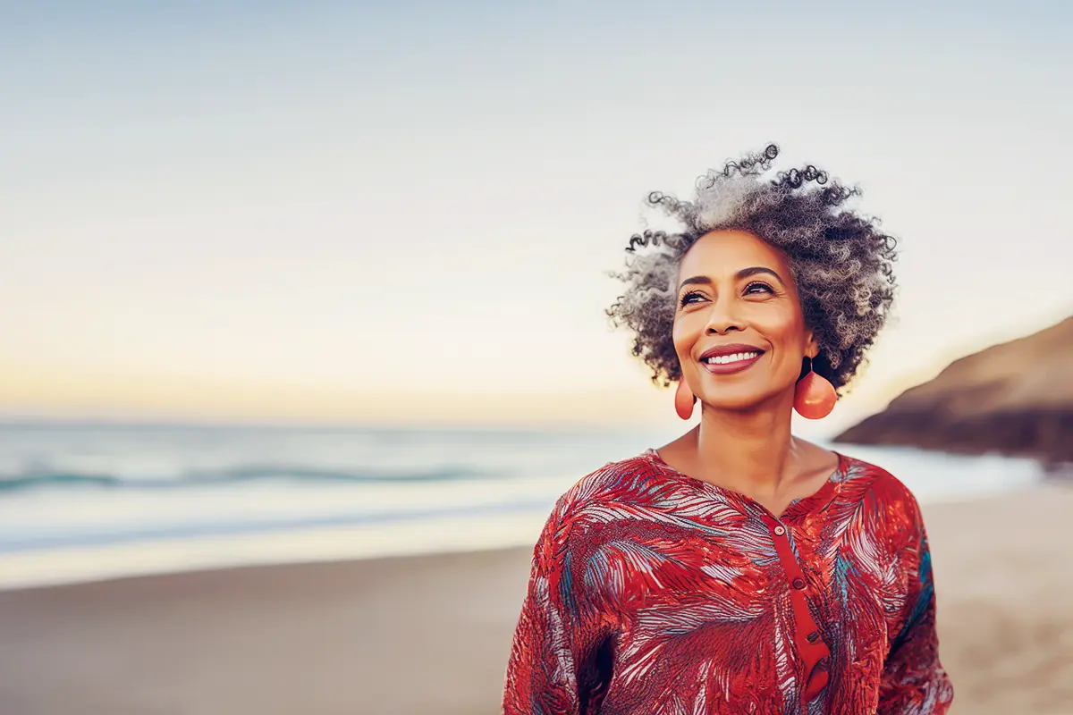 outdoor, smile, beach, happy, woman