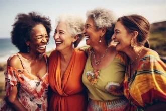 Digital Family Bonds, Modern Grandparenting, Happy, Community Integration, Standing