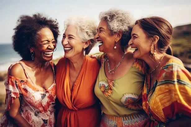 Digital Family Bonds, Modern Grandparenting, Happy, Community Integration, Standing