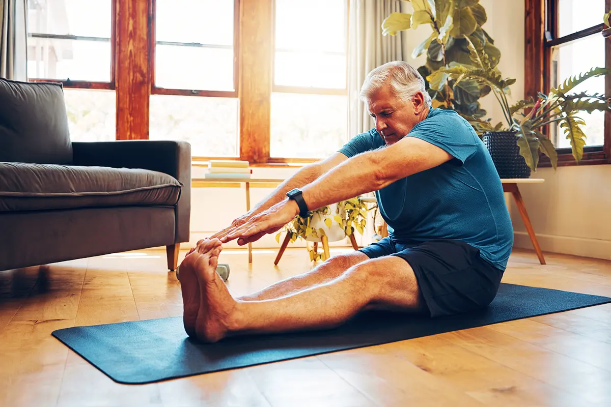 Easy exercise routines for seniors, Digital Family Bonds, Smart home safety systems, Daily wellness routines, Indoor