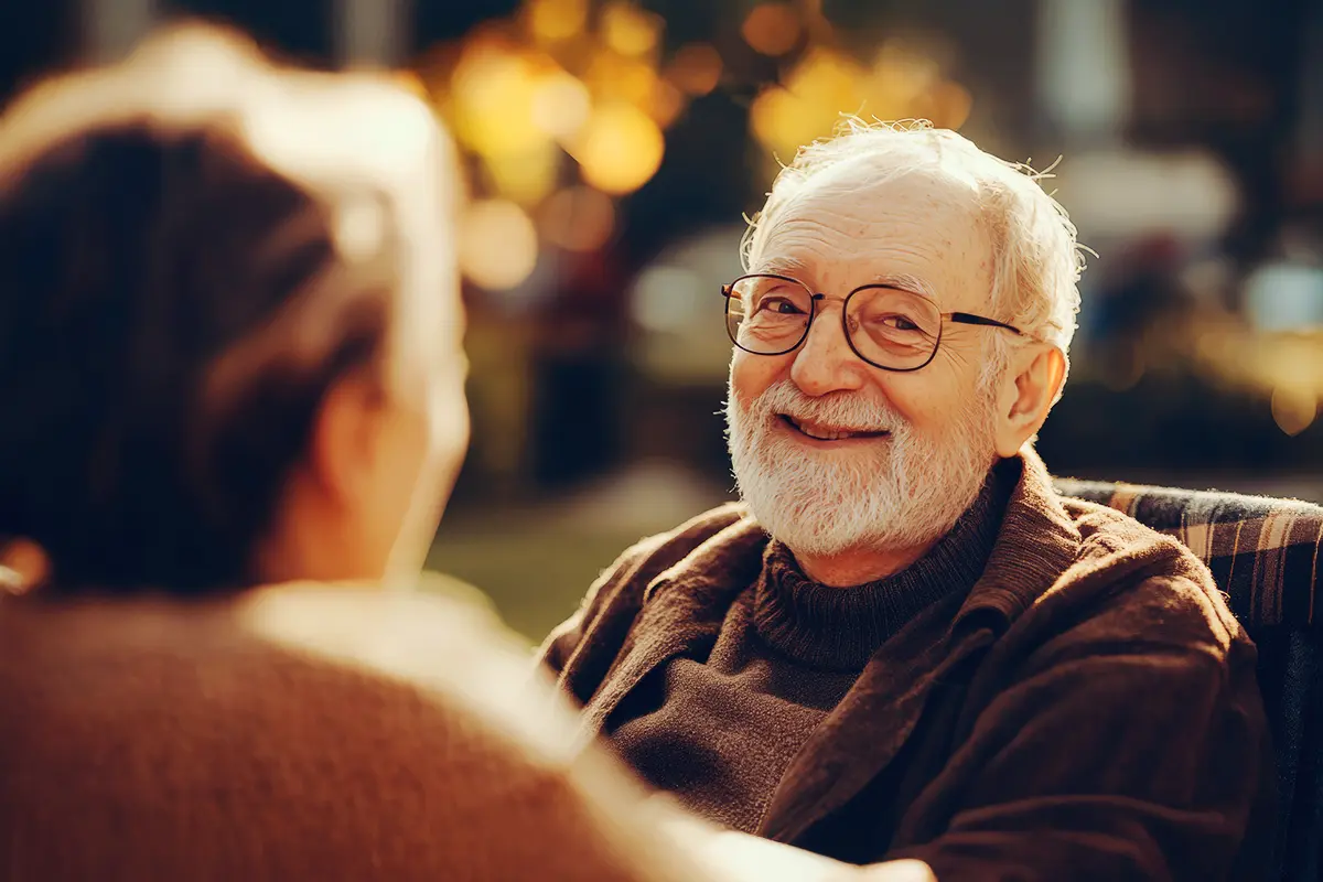 Senior Citizen, Smile, Human Face, Glasses, Wrinkle