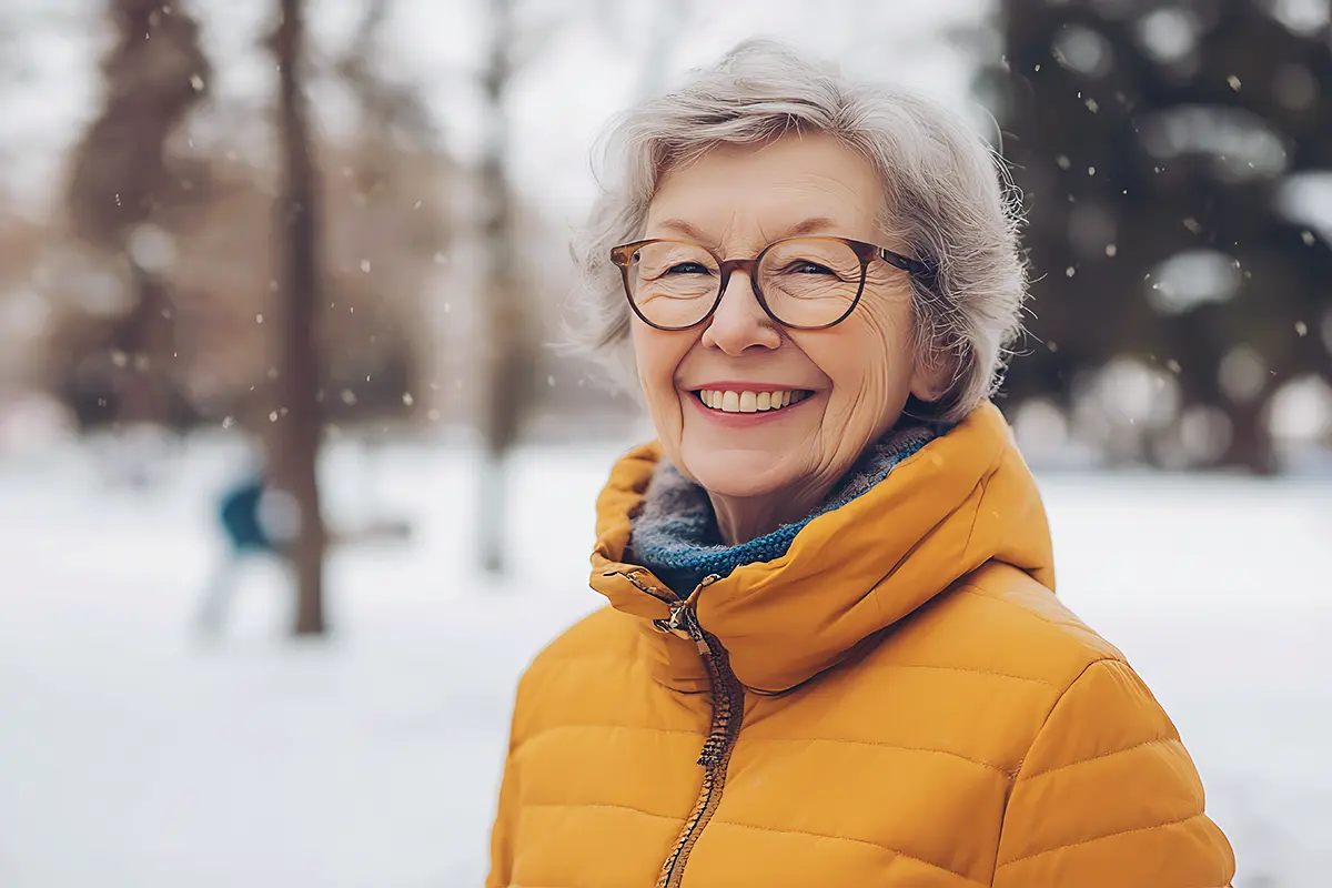 Outdoor, Winter, Clothing, Person, Glasses